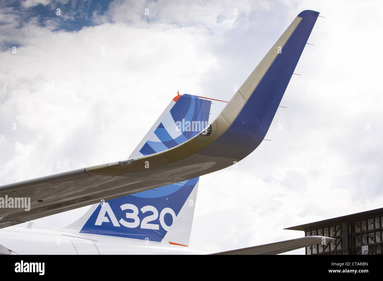 Airbus A320 sharklets Stockfoto