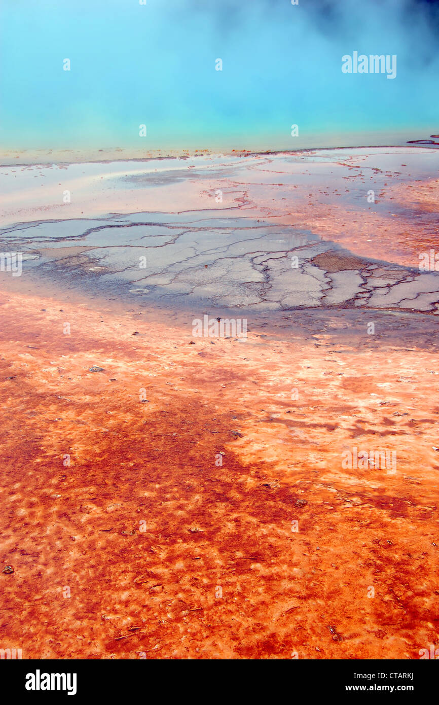 Grand Prismatic Spring, Midway Geyser Basin, Yellowstone-Nationalpark Stockfoto