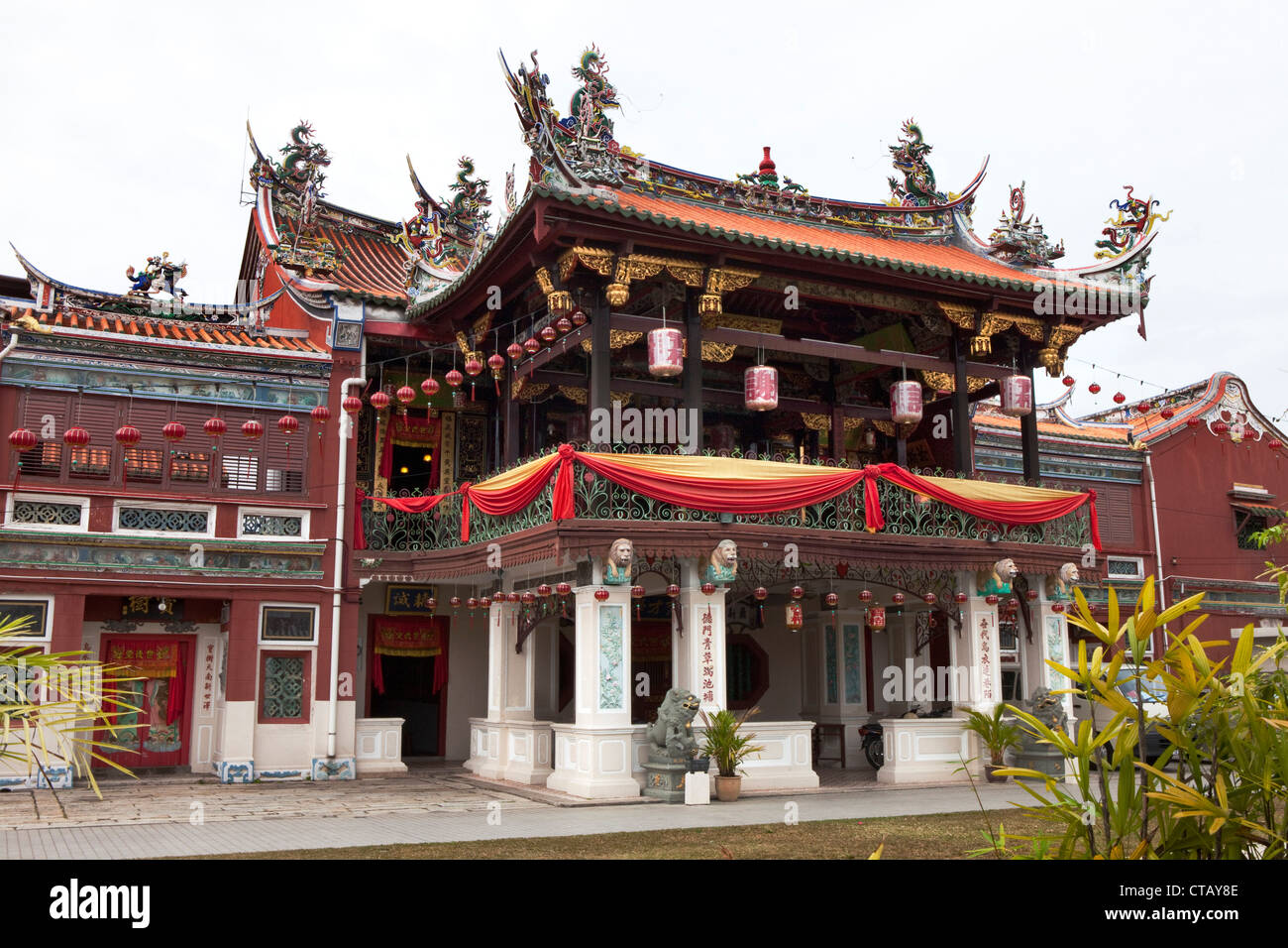 Chinesischer Tempel in der historischen Stadt George Town, Penang staatliche und Insel, Malaysia, Süd-Ost-Asien Stockfoto