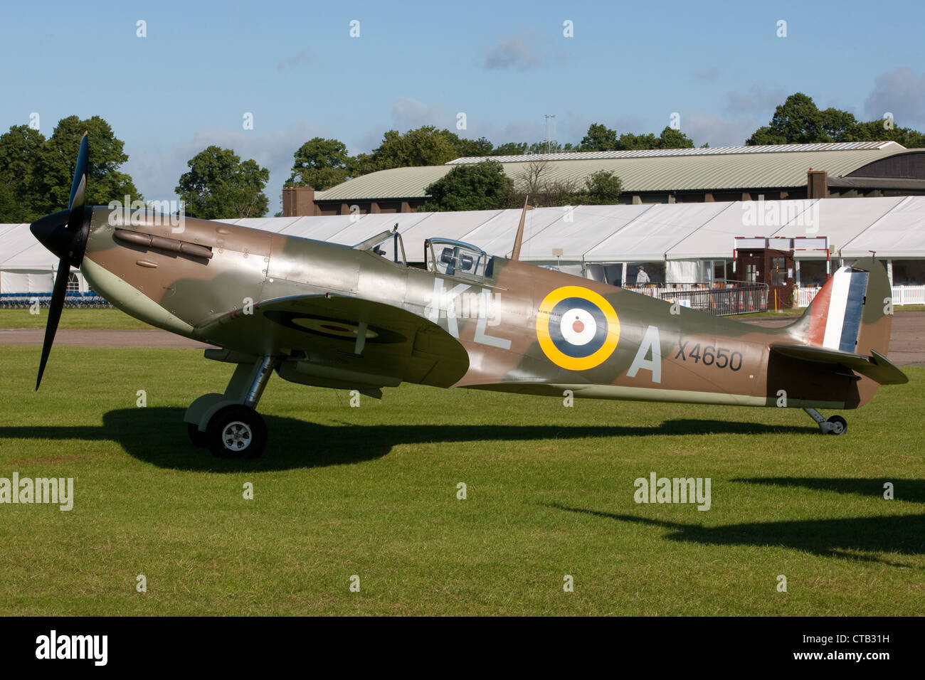 Mk1 Spitfire im Imperial Kriegsmuseen Duxford, Cambridgeshire. Stockfoto