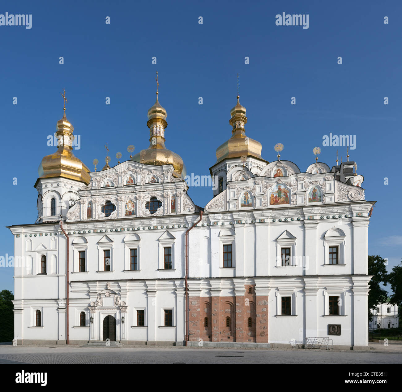 Uspenski-Kathedrale im Kiewer Höhlenkloster (Nordwand) Stockfoto