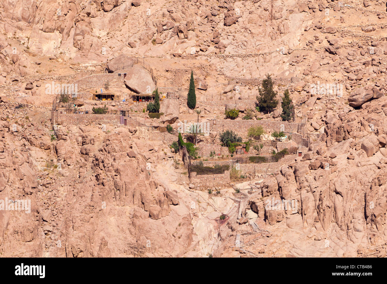 St. Episteme Einsiedelei in der Nähe von St. Katharinen Kloster, Sinai, Ägypten Stockfoto