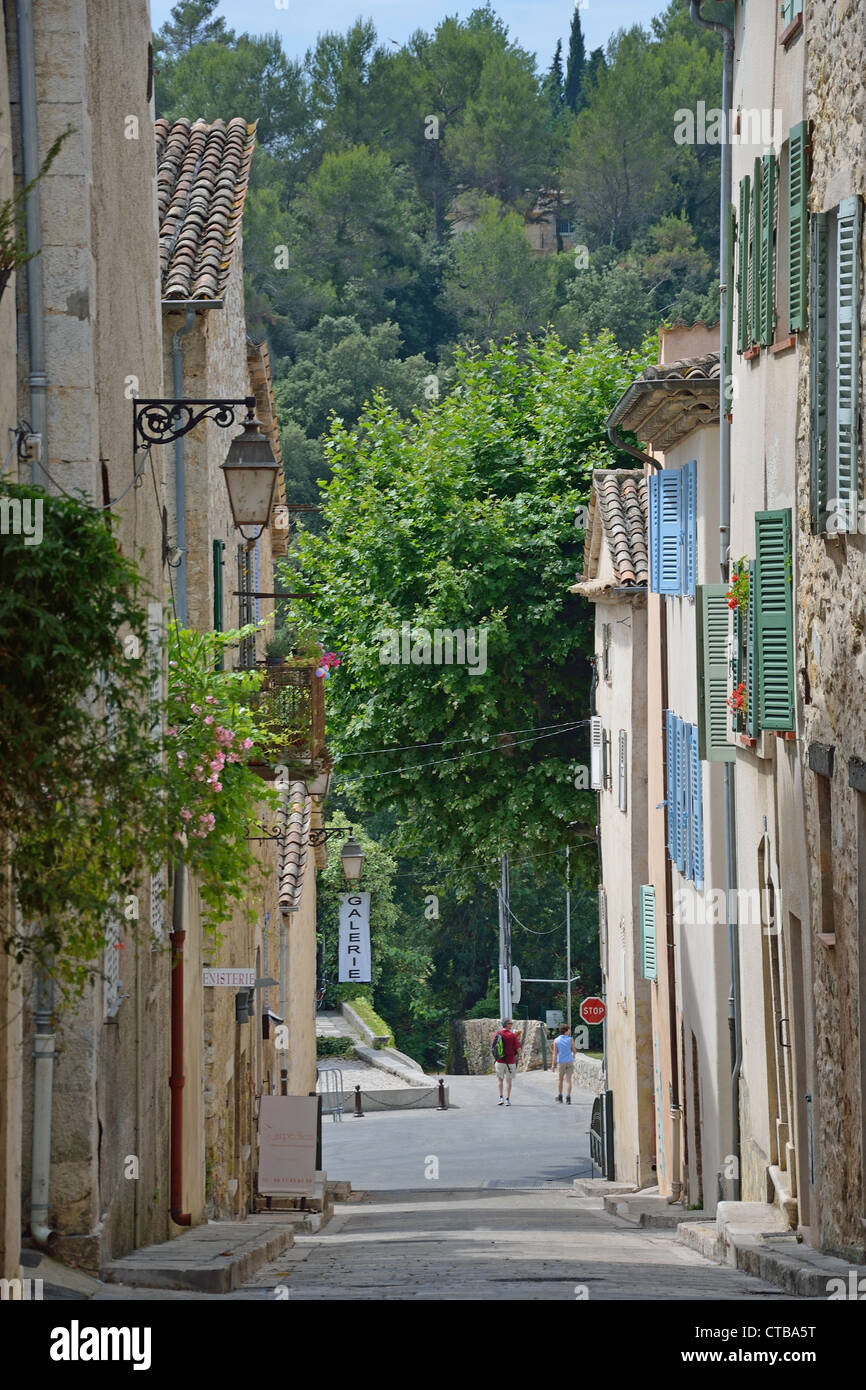 Straßenszene, Valbonne, Alpes-Maritimes, Provence-Alpes-Côte d ' Azur, Frankreich Stockfoto