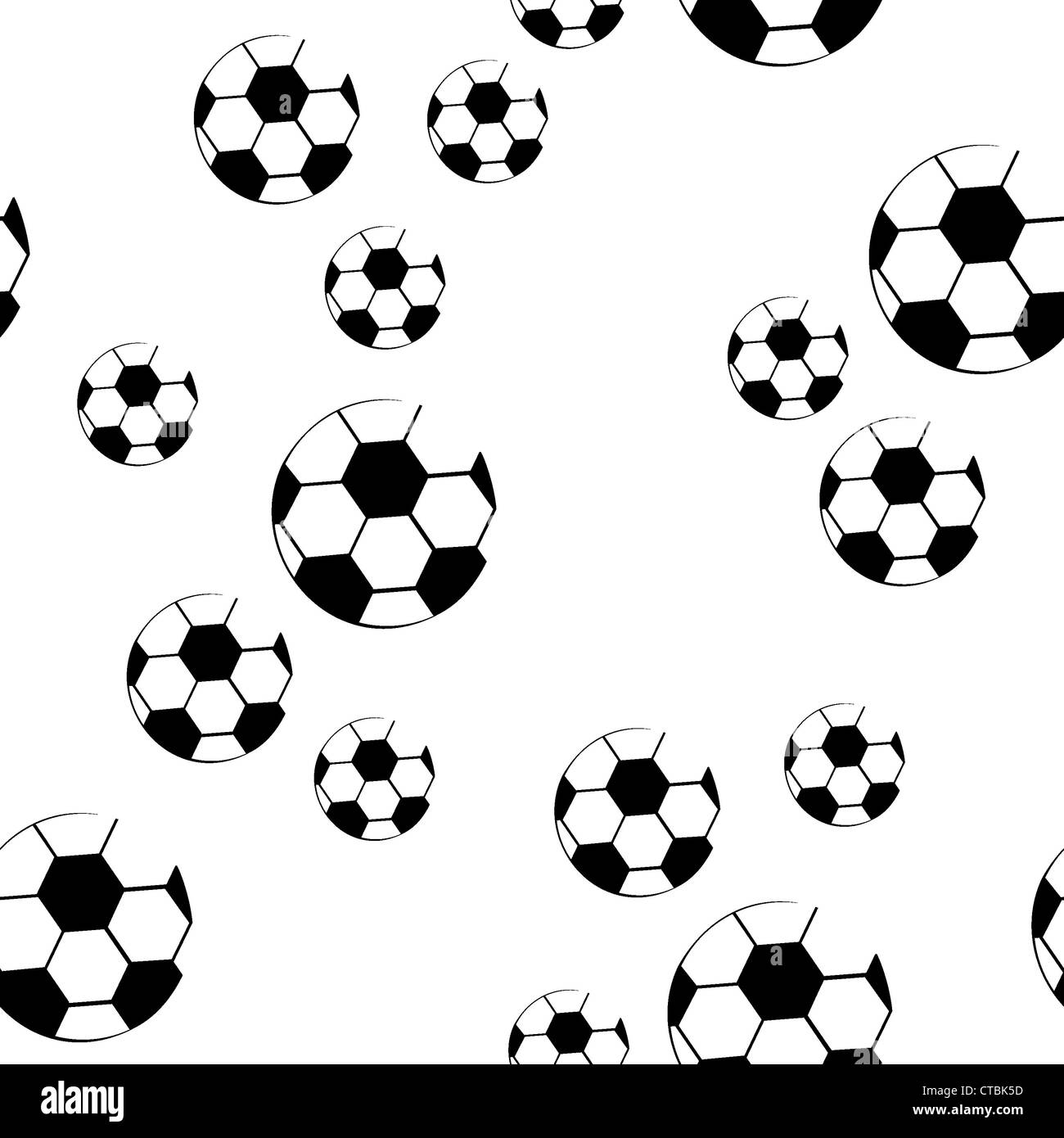 Design-Fußball nahtlose Muster Stockfoto
