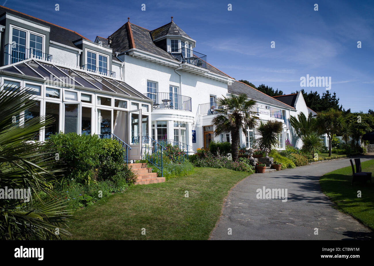 Das White House Hotel auf der Insel Herm in der Kanalinseln UK Stockfoto