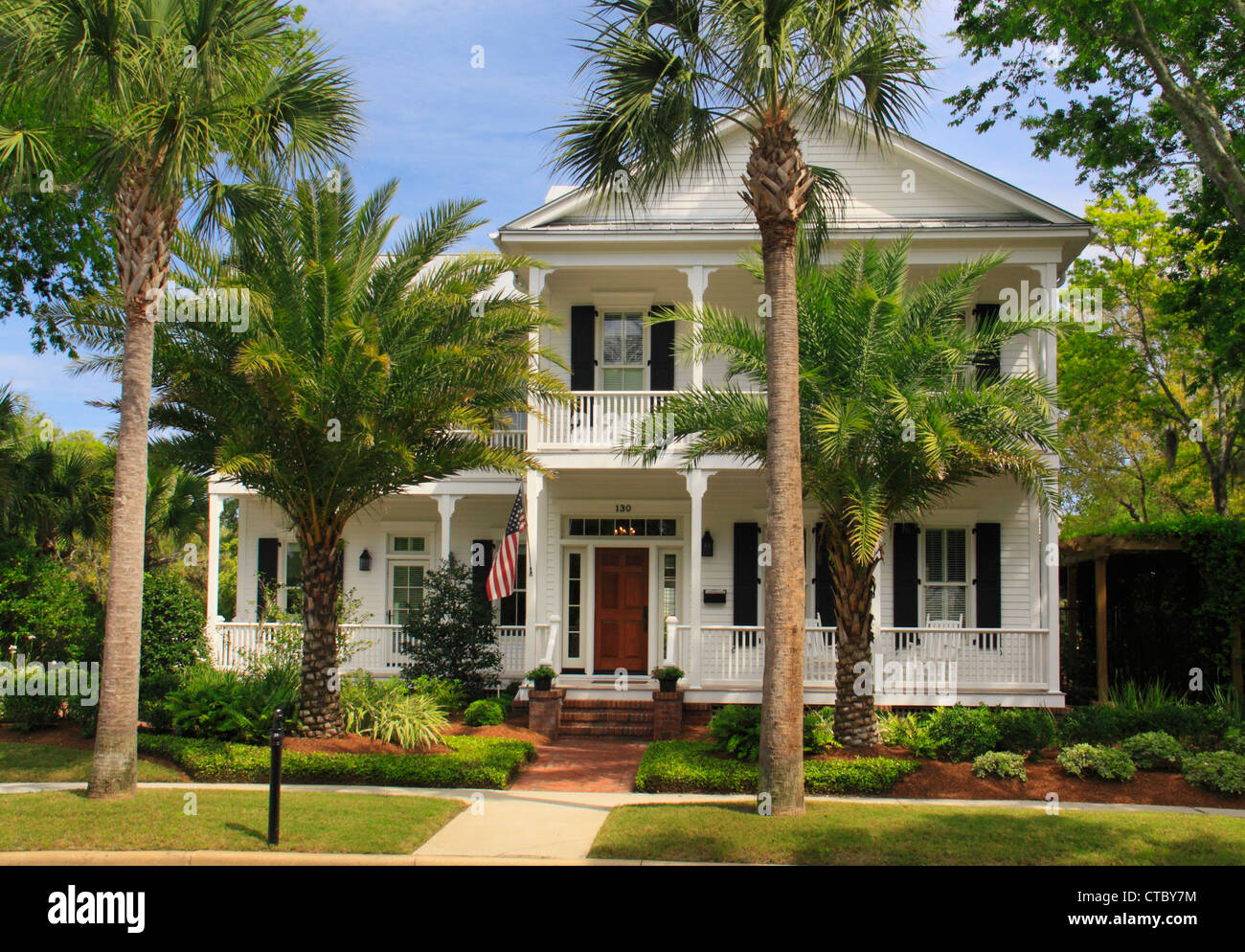 HISTORISCHEN 6TH STREET, FERNANDINA BEACH, FLORIDA, USA Stockfoto
