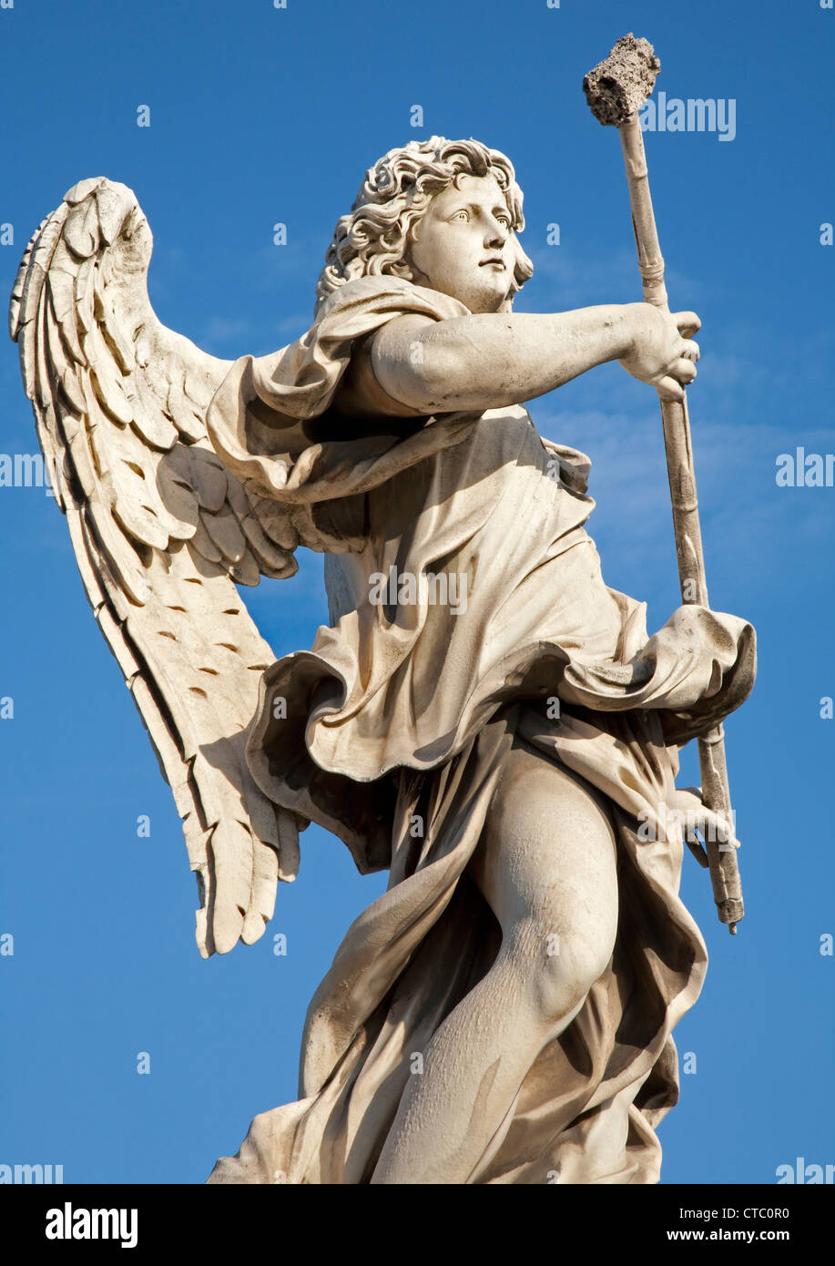 Rom - 21 März: Engel mit Schwamm aus Angel s Brücke am 21. März 2012 in Rom. Stockfoto