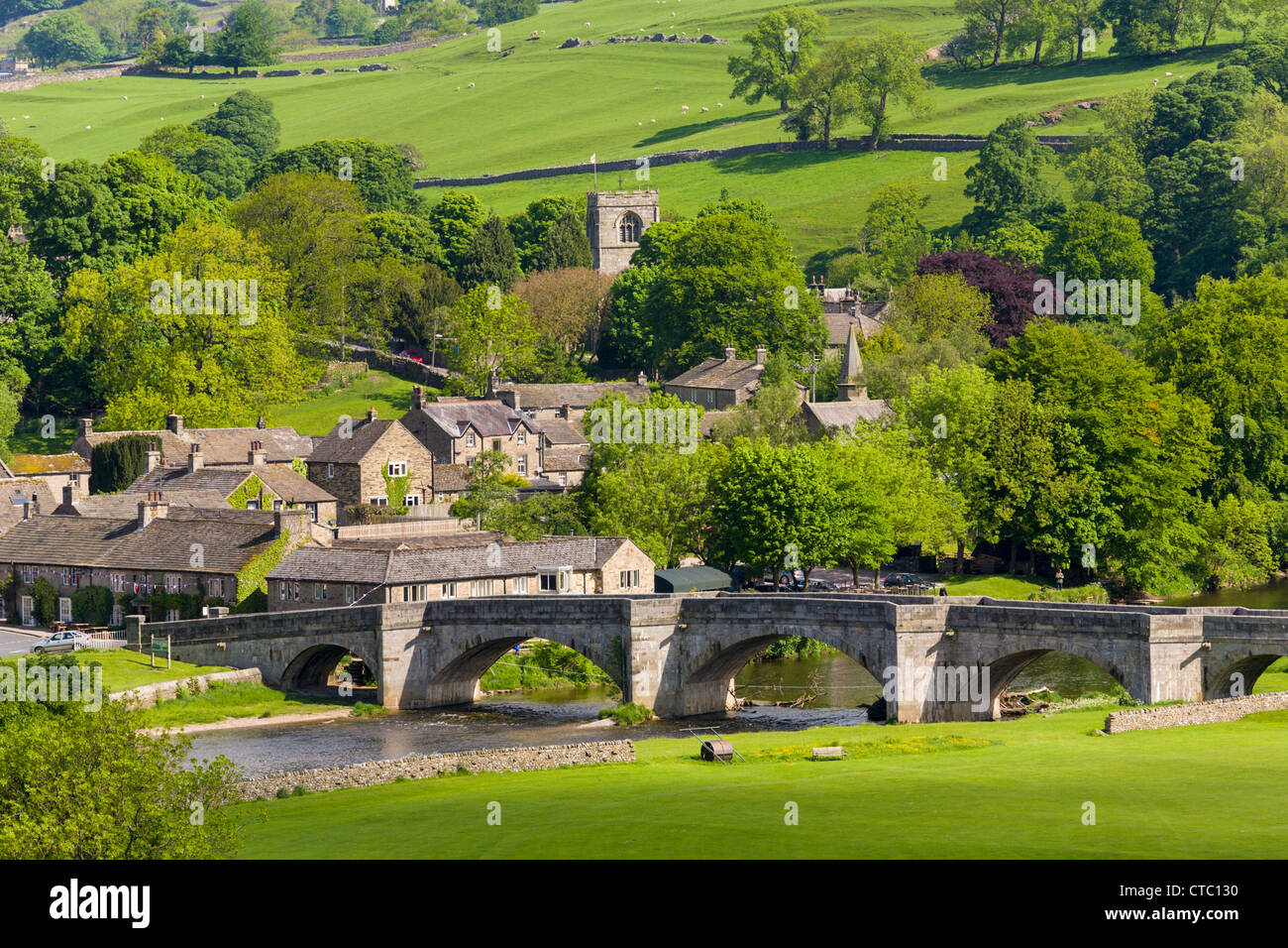 Dorf Burnsall, Yorkshire Dales Stockfoto