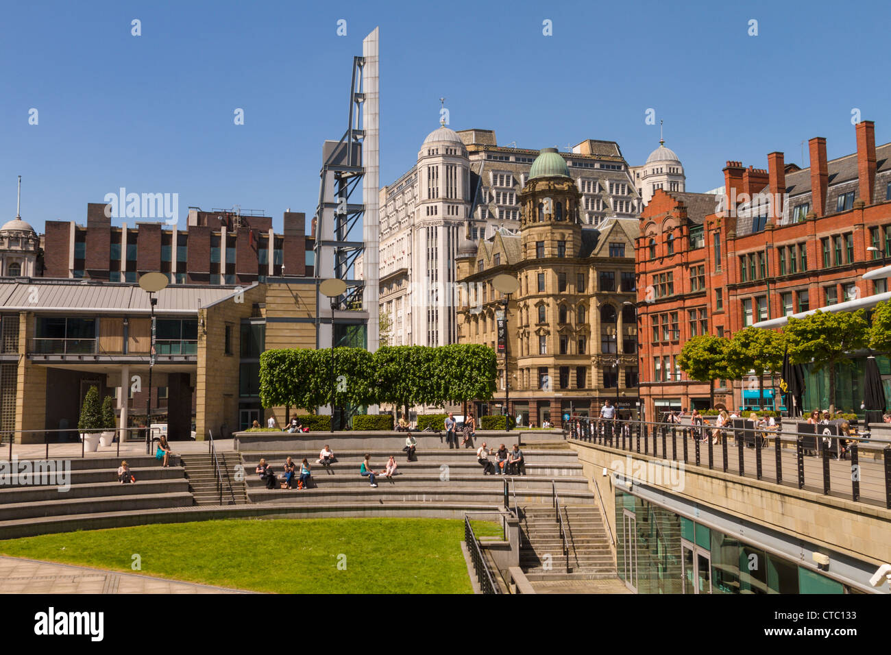 Großen nördlichen Platz, Manchester, England Stockfoto