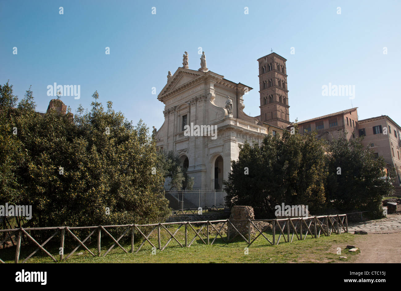 Rom - Basilika Santa Francesca Romana Stockfoto