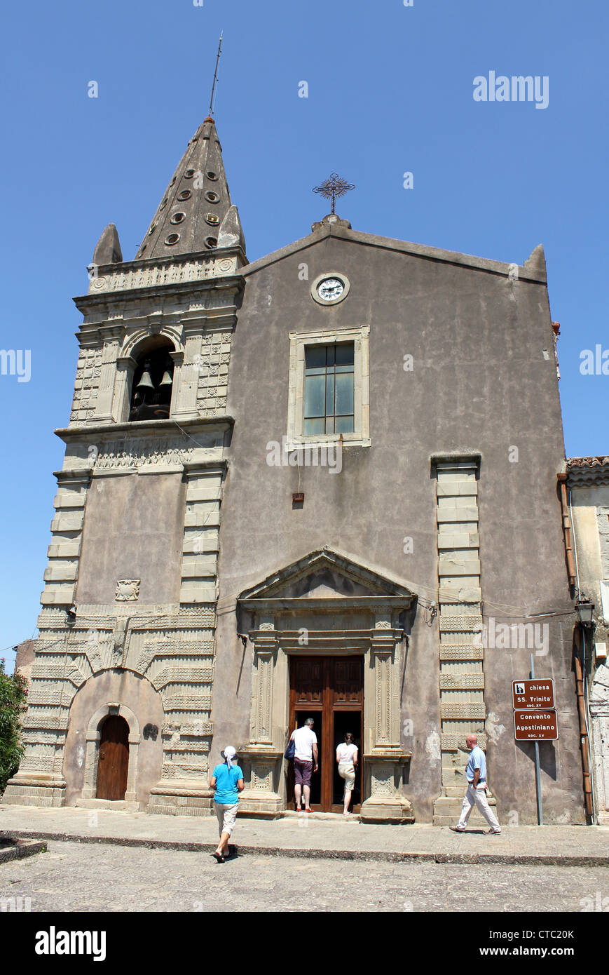 Madre di Forza D'Agro Kirche, Sizilien, Italien Stockfoto