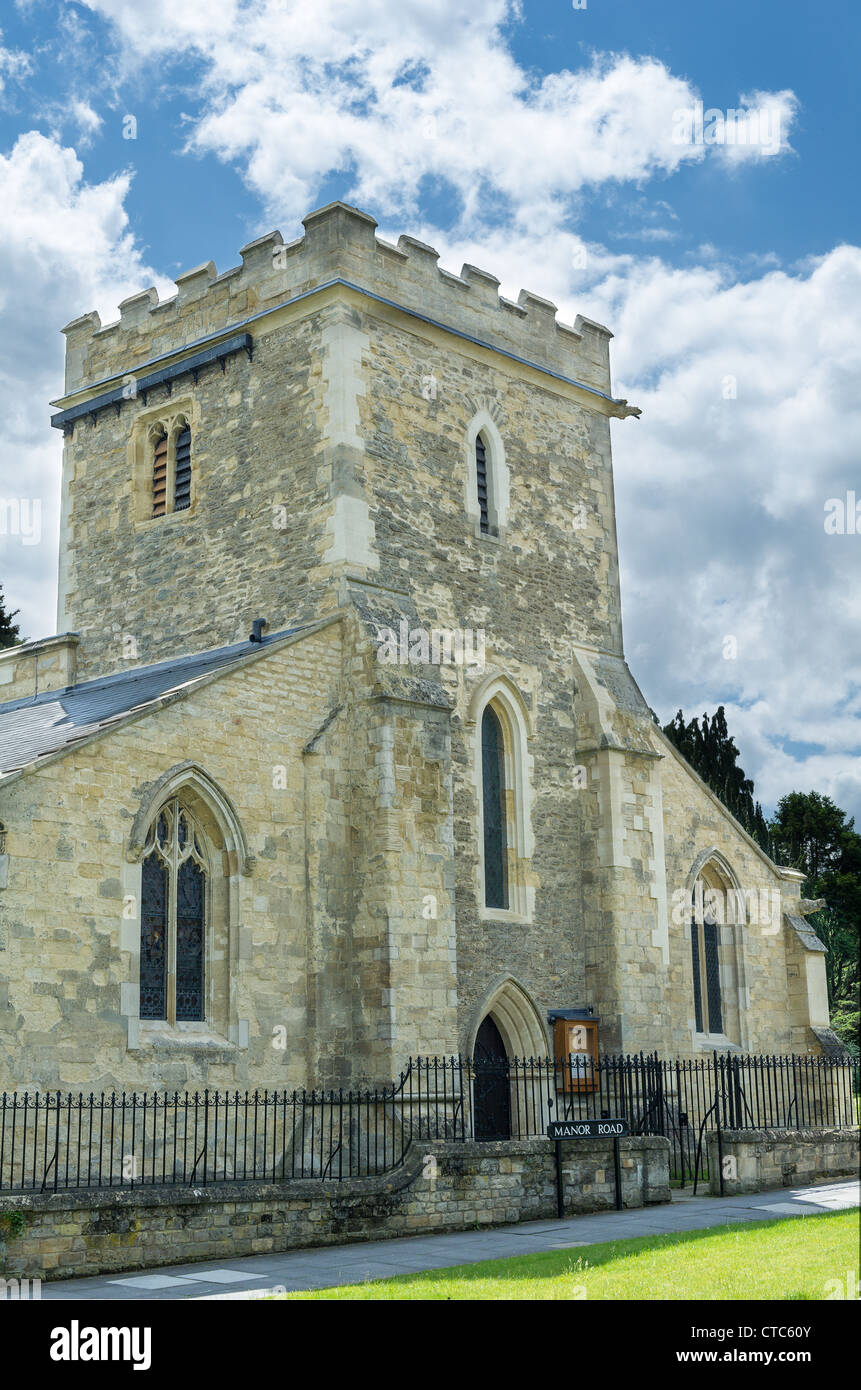 Die alte Kirche von St Cross beherbergt jetzt die Archive des Balliol College der Universität Oxford, England. Stockfoto