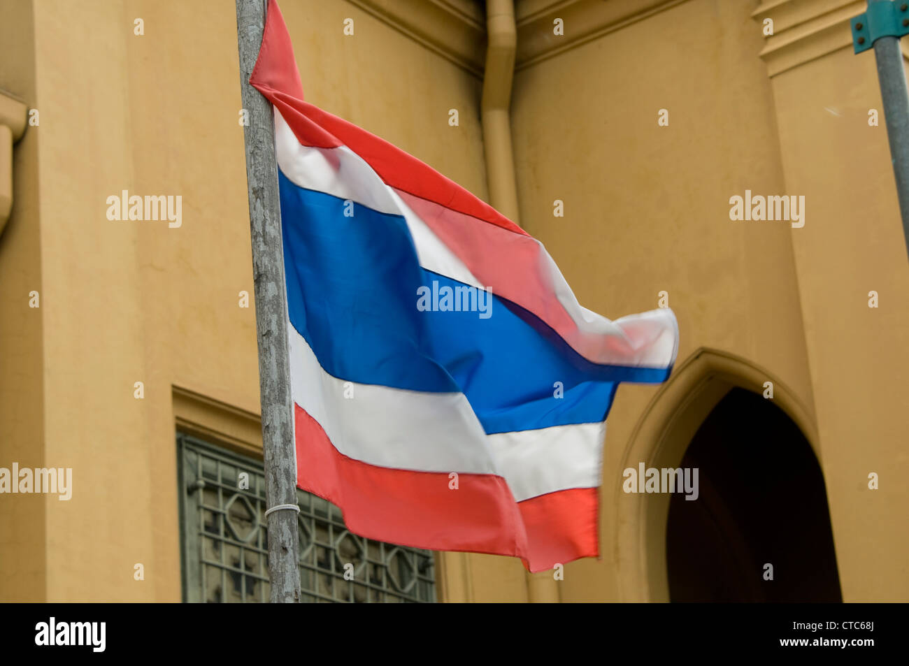 Nationalflagge von Thailand Stockfoto