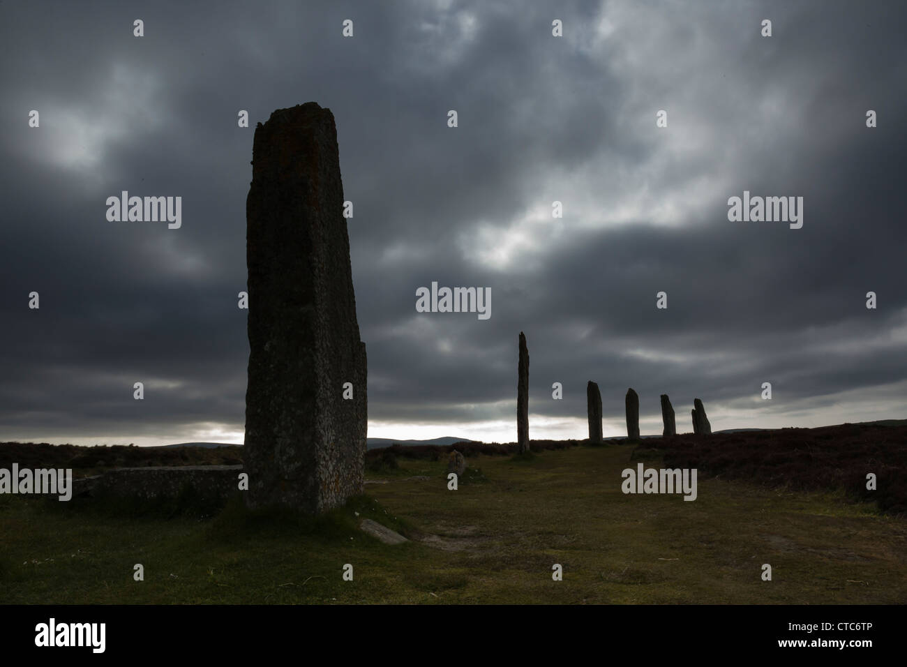 Ring of Brodgar Menhire, Orkney UK Stockfoto