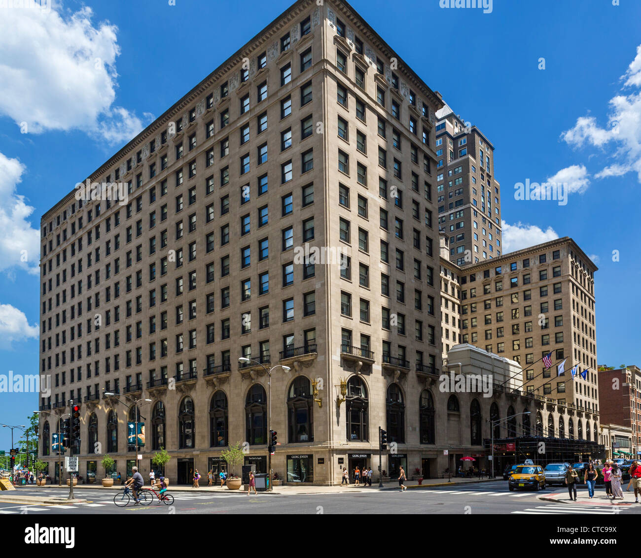 Das berühmte Drake Hotel auf N Michigan Avenue, Chicago, Illinois, USA Stockfoto