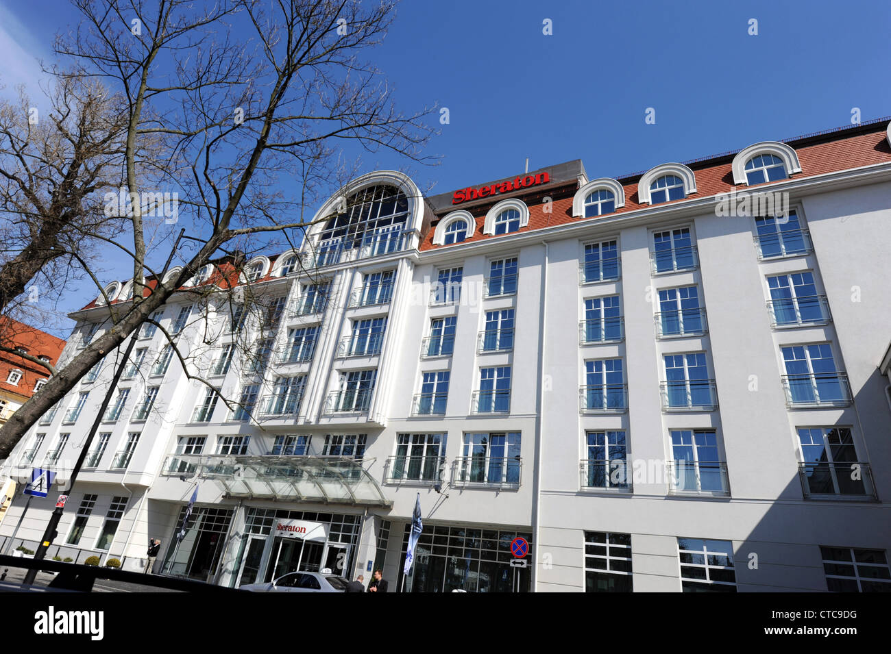 Sheraton Hotel in Sopot Strand resort neben Danzig, Polen Stockfoto