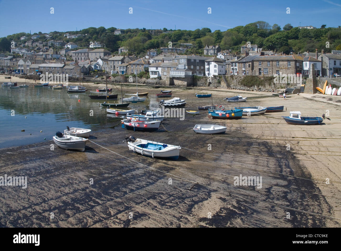 der Süden Cornwalls Angeln und Meer Stadt von mousehole Stockfoto