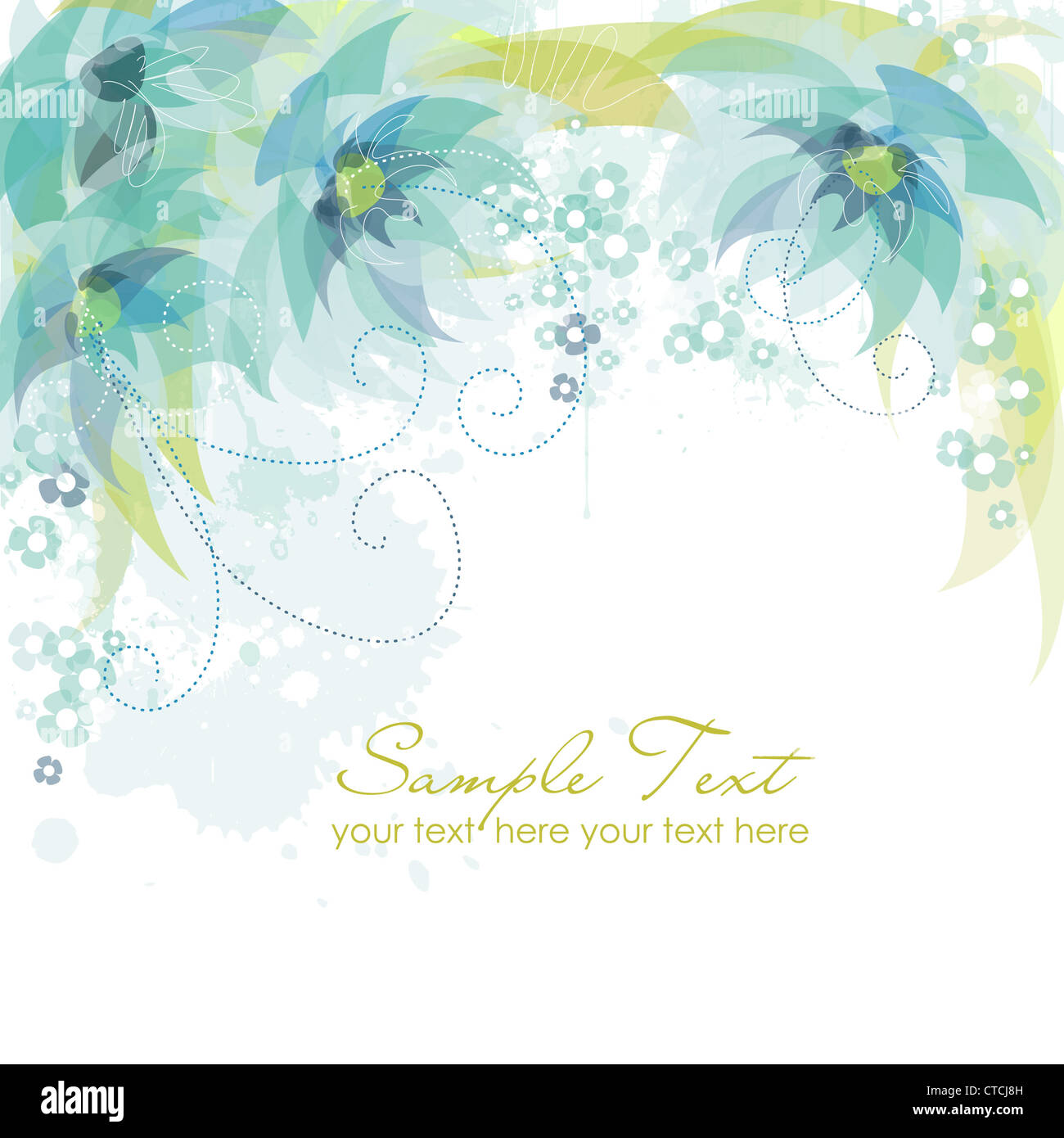 Hintergrund der künstlerischen Blüte Stockfoto