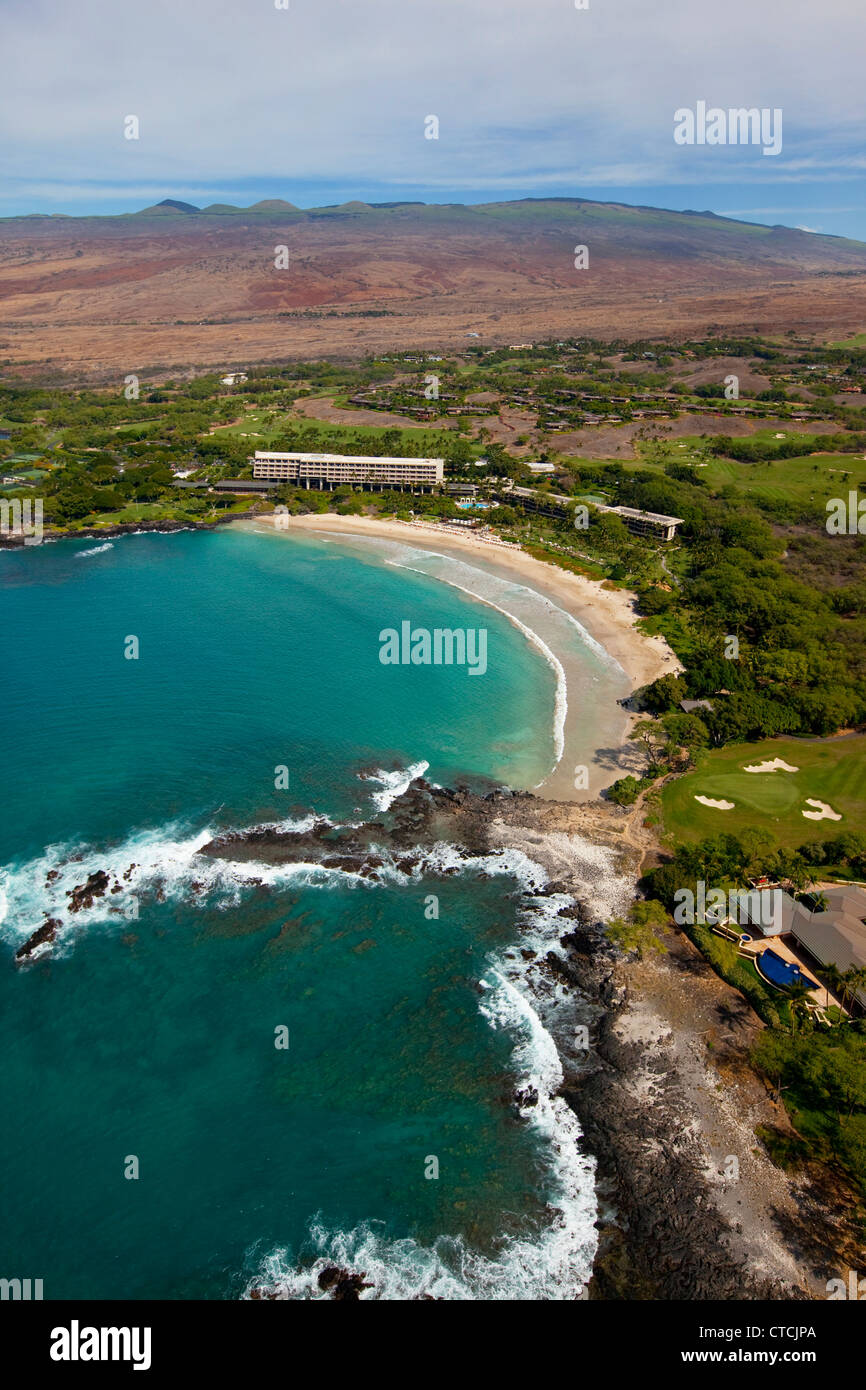 Mauna Kea Beach Resort, Kohala Küste, Insel von Hawaii Stockfoto