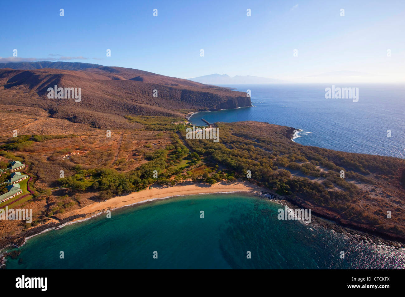 Hulopoe & Manele Bay, Lanai, Hawaii Stockfoto