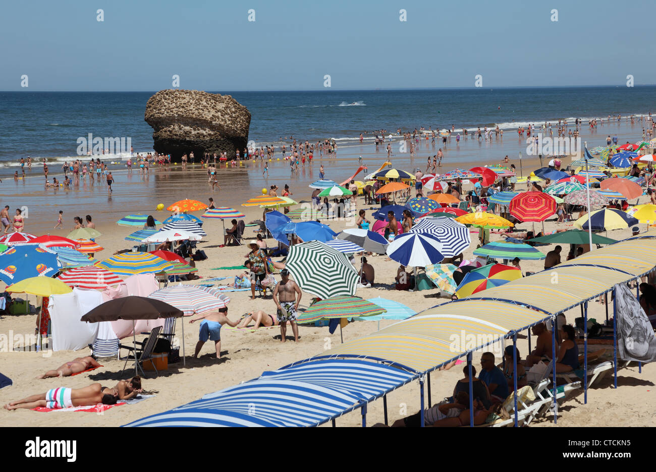 Matalascañas Strand Torre la Higuera. Provinz Huelva, Andalusien Spanien Stockfoto