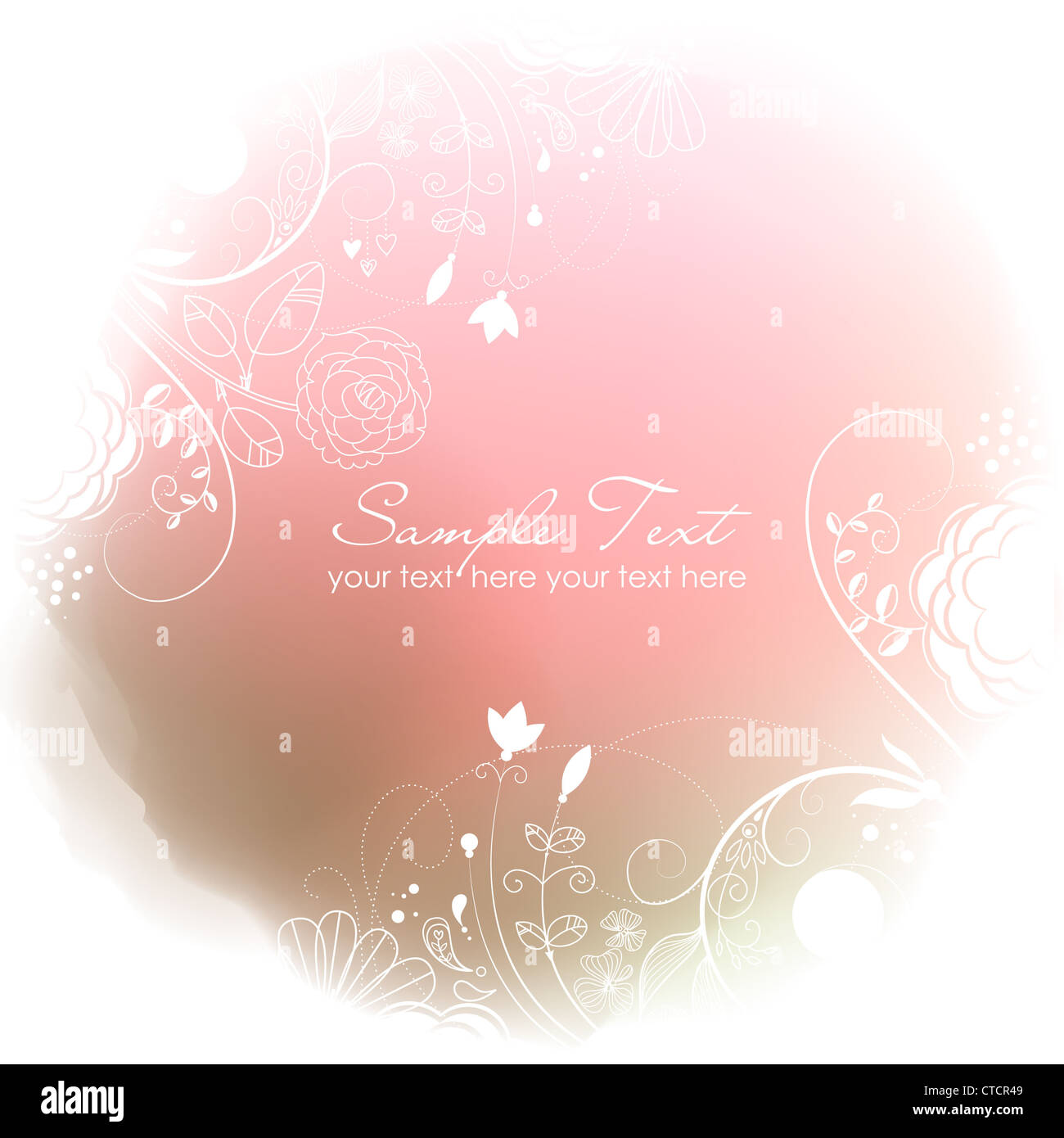 Hintergrund der künstlerischen Blüte Stockfoto