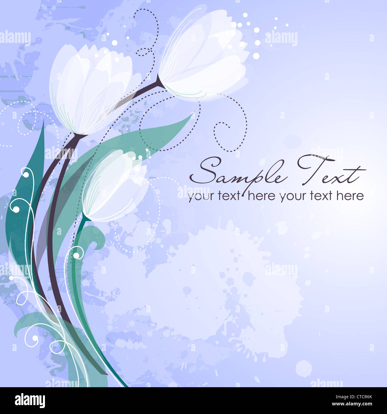 Hintergrund der künstlerischen Blüte Stockfoto