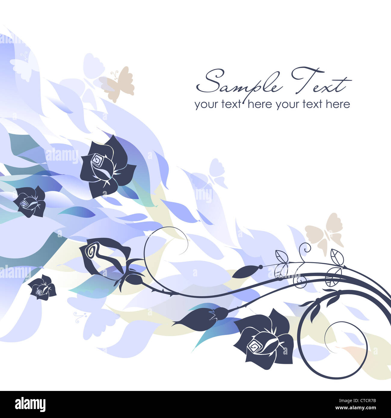 Hintergrund der künstlerischen Blüte Stockfoto