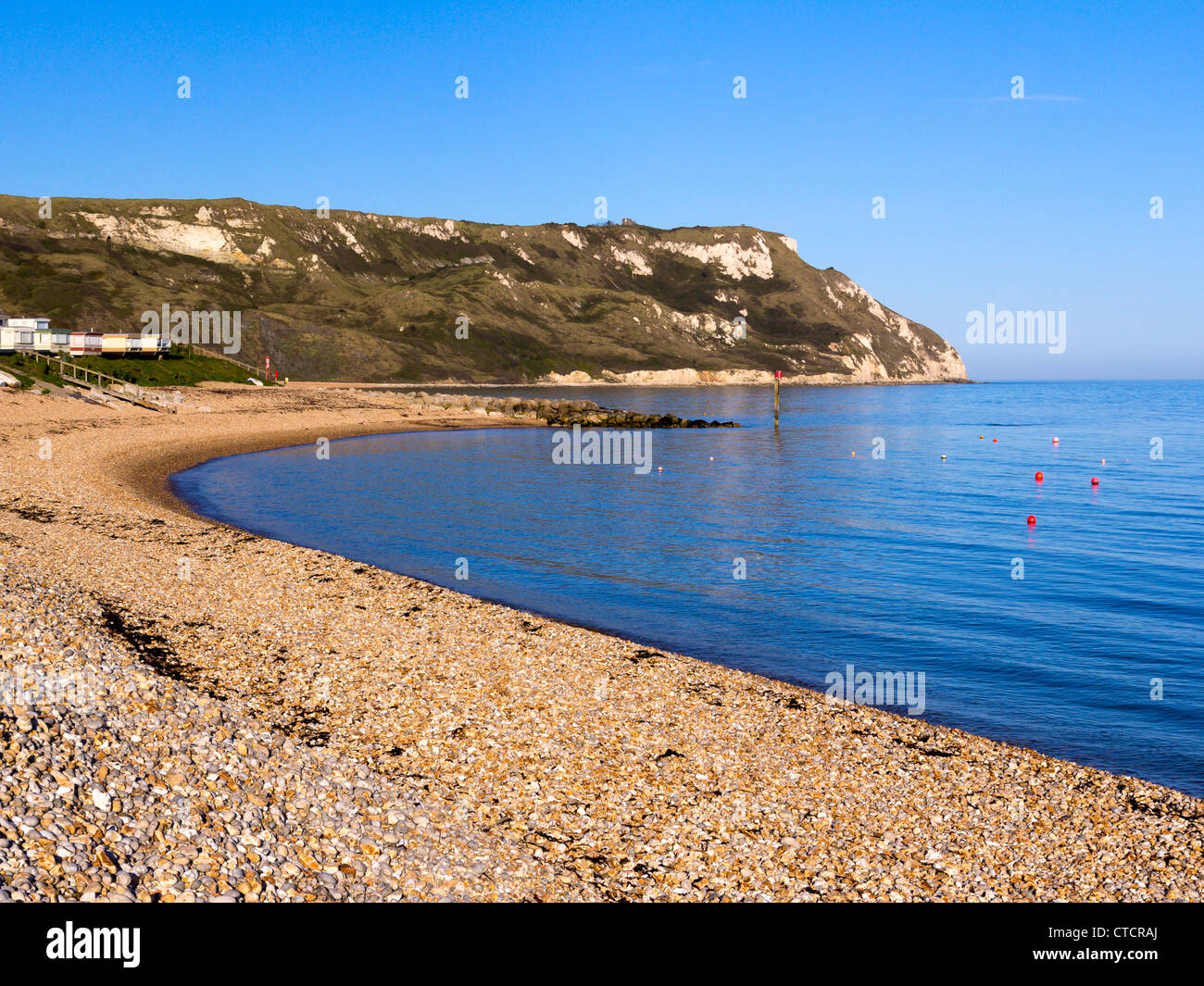 Schöner Strand an der Ringstead Bucht an der Küste von Dorset, England UK Stockfoto
