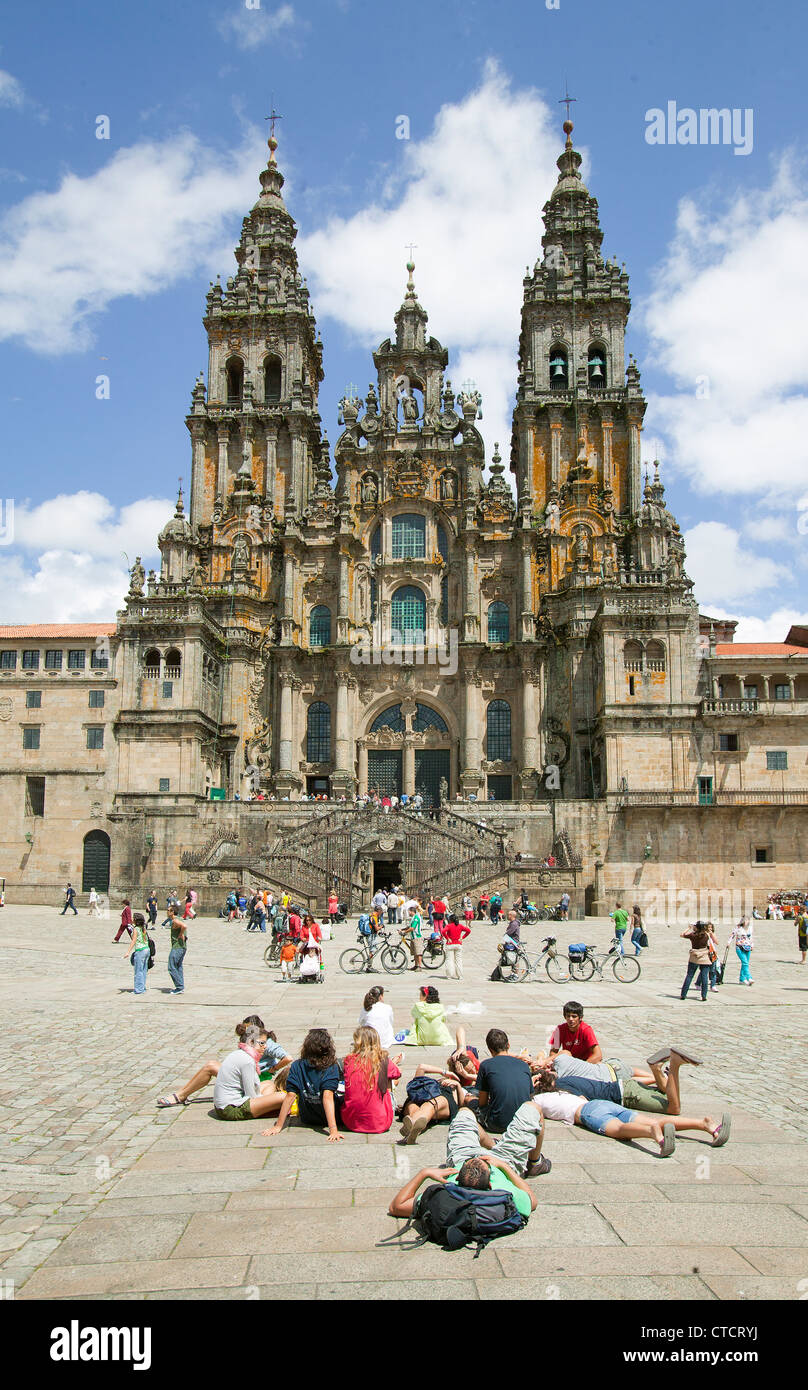 Kathedrale von Santiago De Compostela Stockfoto