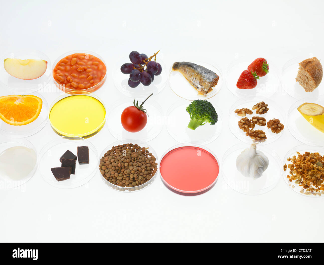 Ausgewogene Ernährung Konzeptbild Stockfoto