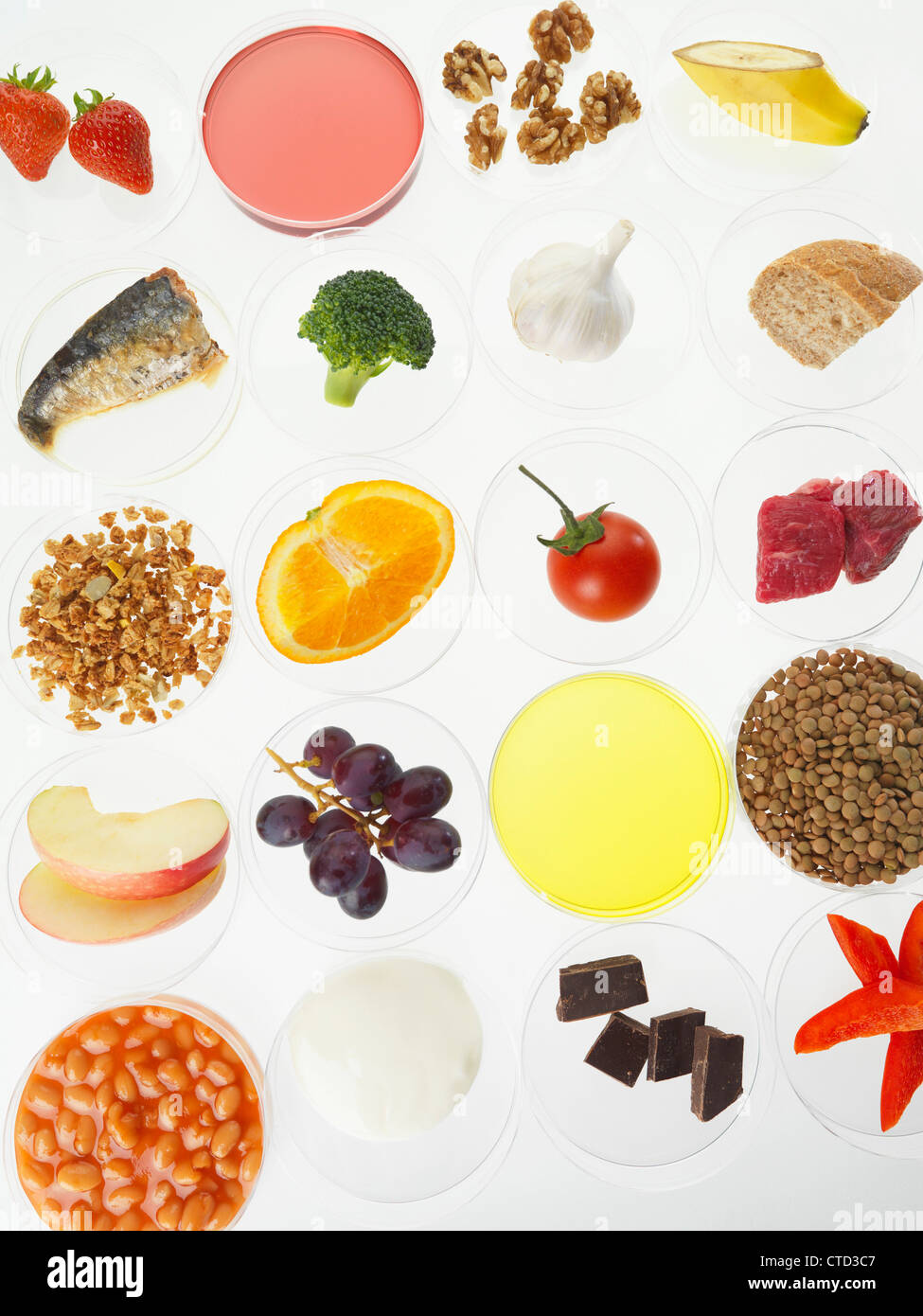 Ausgewogene Ernährung Konzeptbild Stockfoto