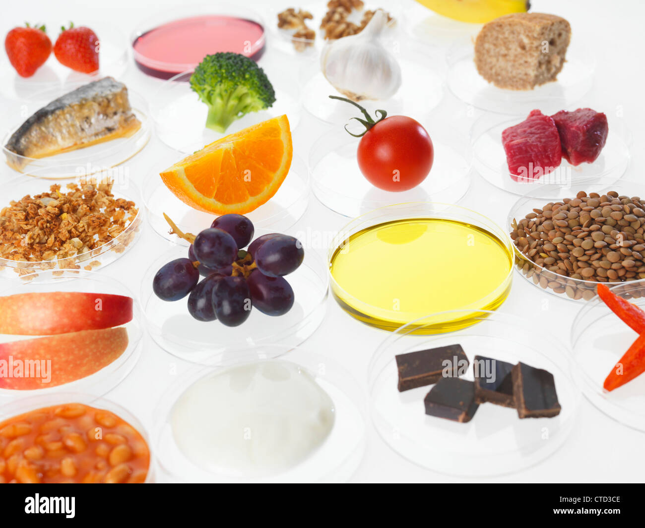 Ausgewogene Ernährung Konzeptbild Stockfoto