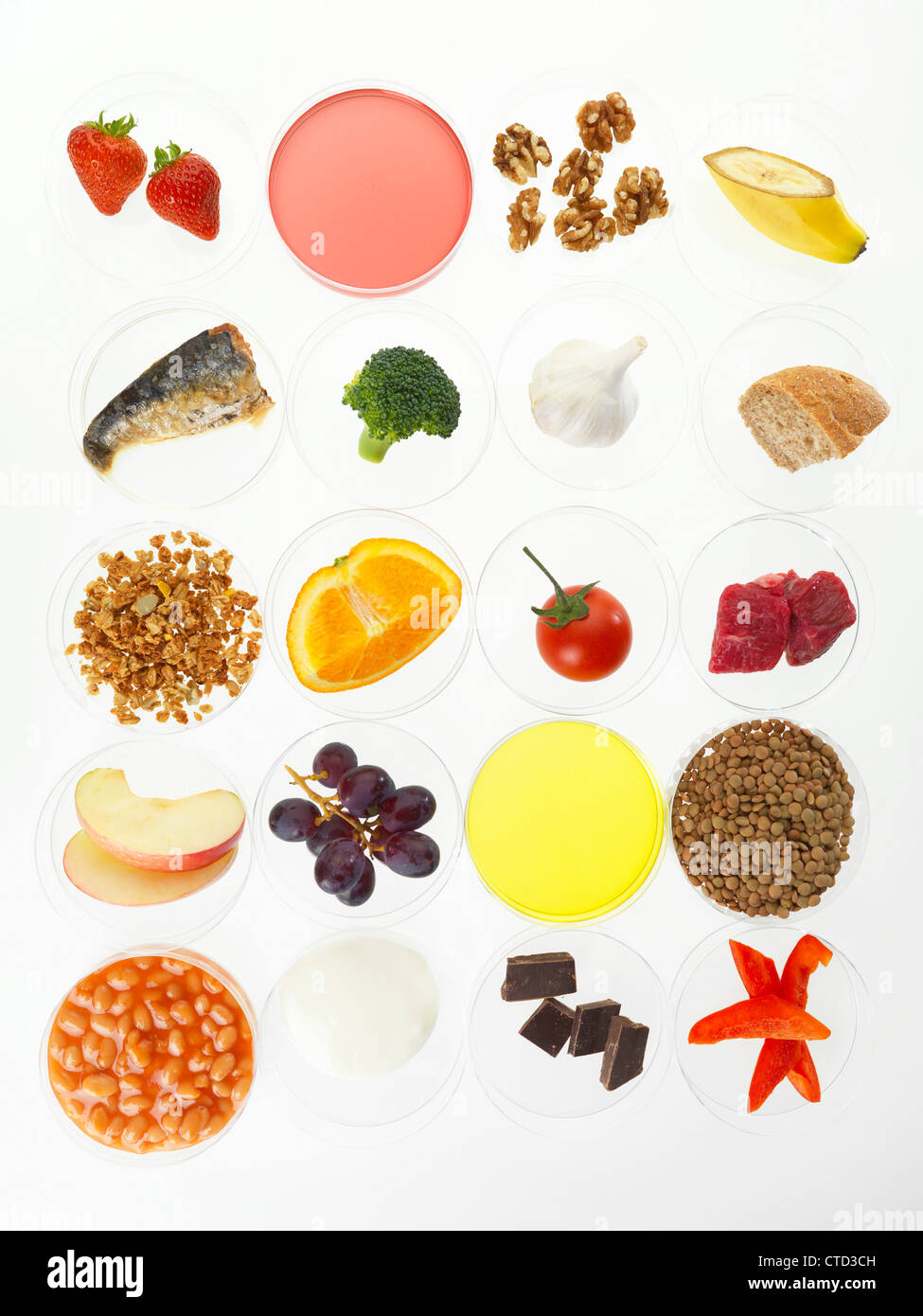 Ausgewogene Ernährung Konzeptbild Stockfoto