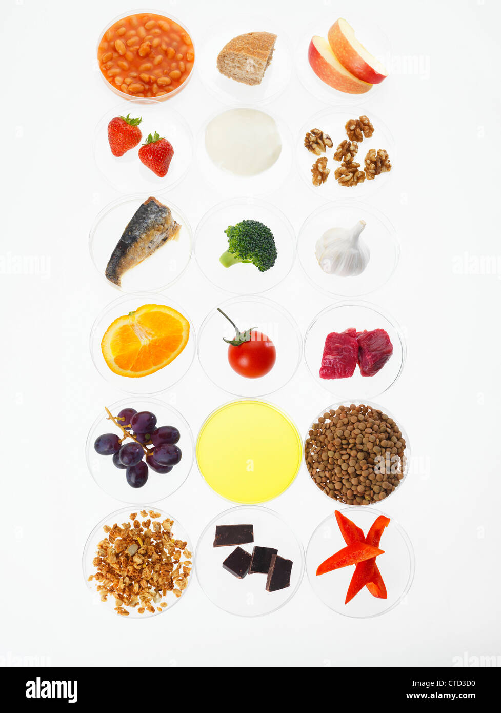 Ausgewogene Ernährung Konzeptbild Stockfoto