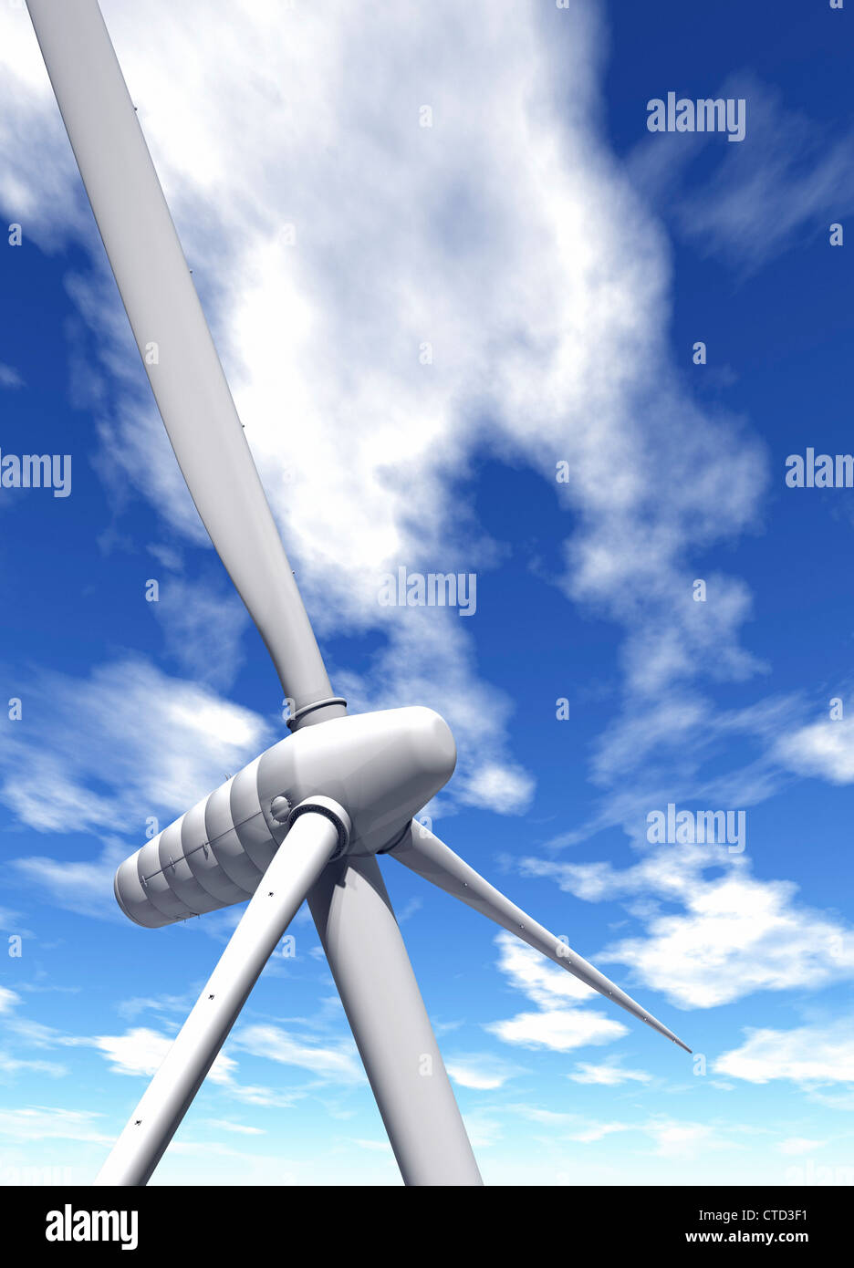 Wind-Turbine-Kunstwerk Stockfoto