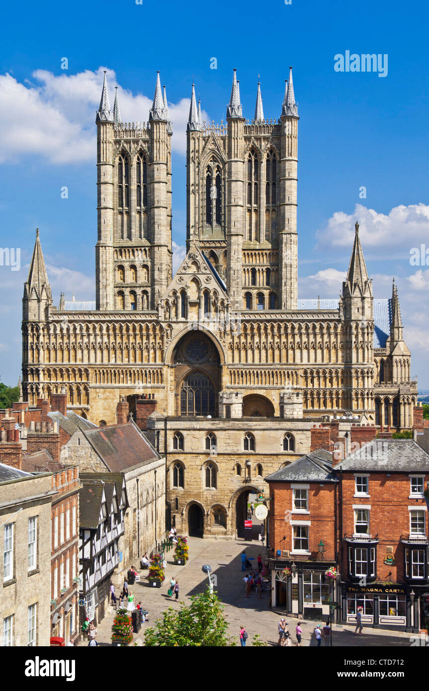 Die Kathedrale von Lincoln Lincolnshire England UK GB EU Europa Stockfoto