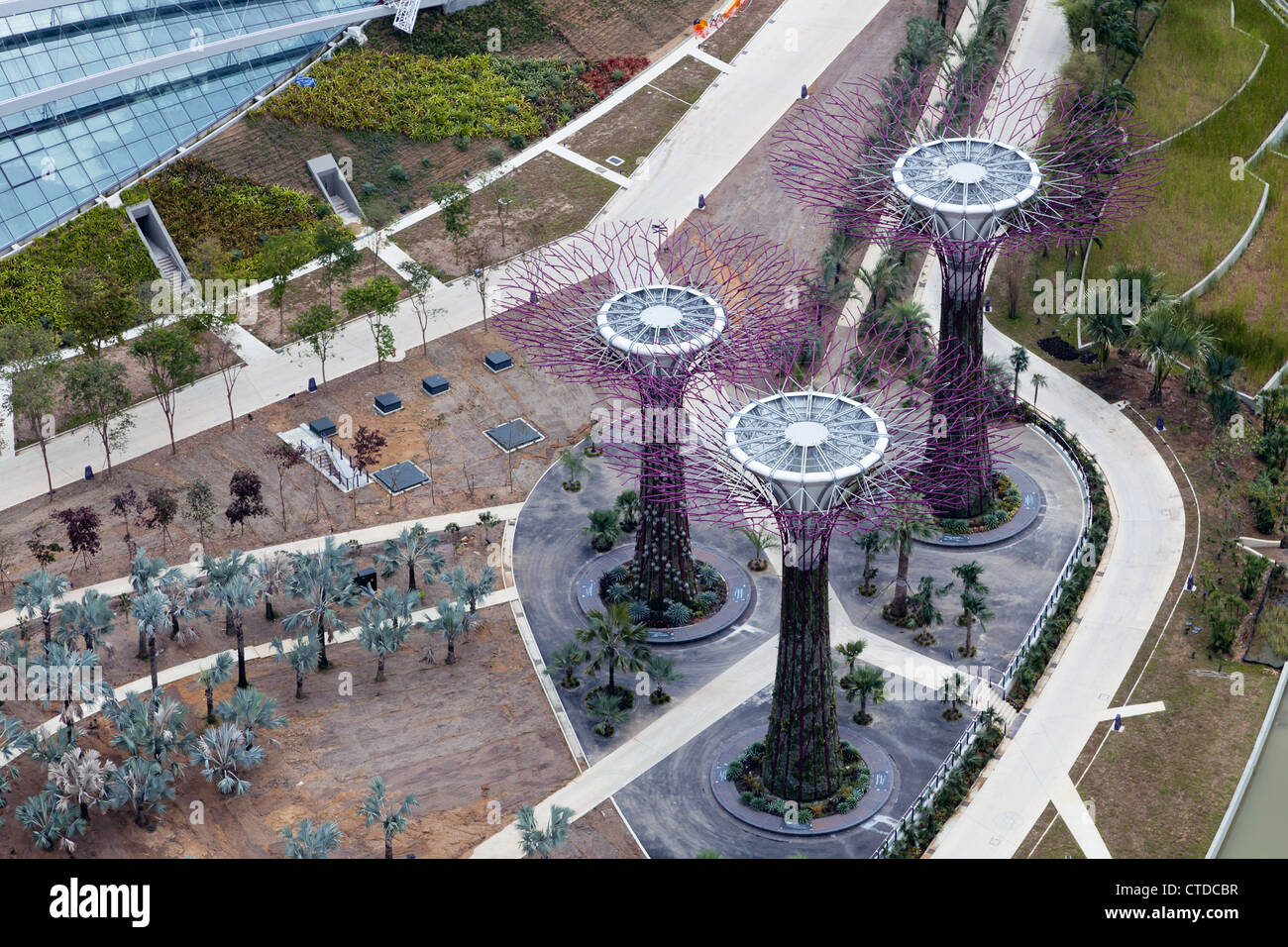 Neuen Botanischen Garten in Singapur im Bau Stockfoto