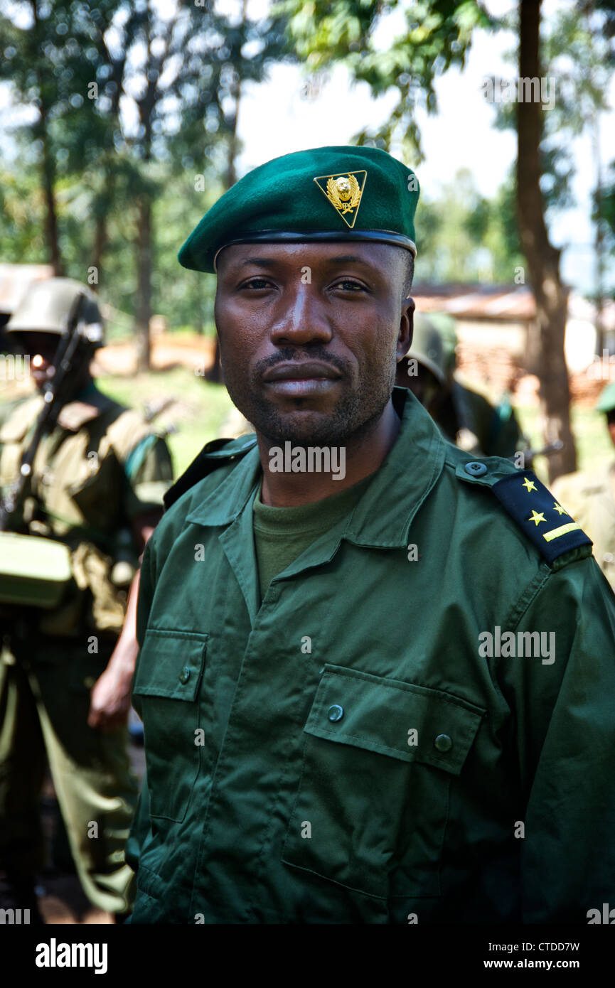 Kongolesische Soldaten, FARDC, Mushake, demokratische Republik Kongo Stockfoto