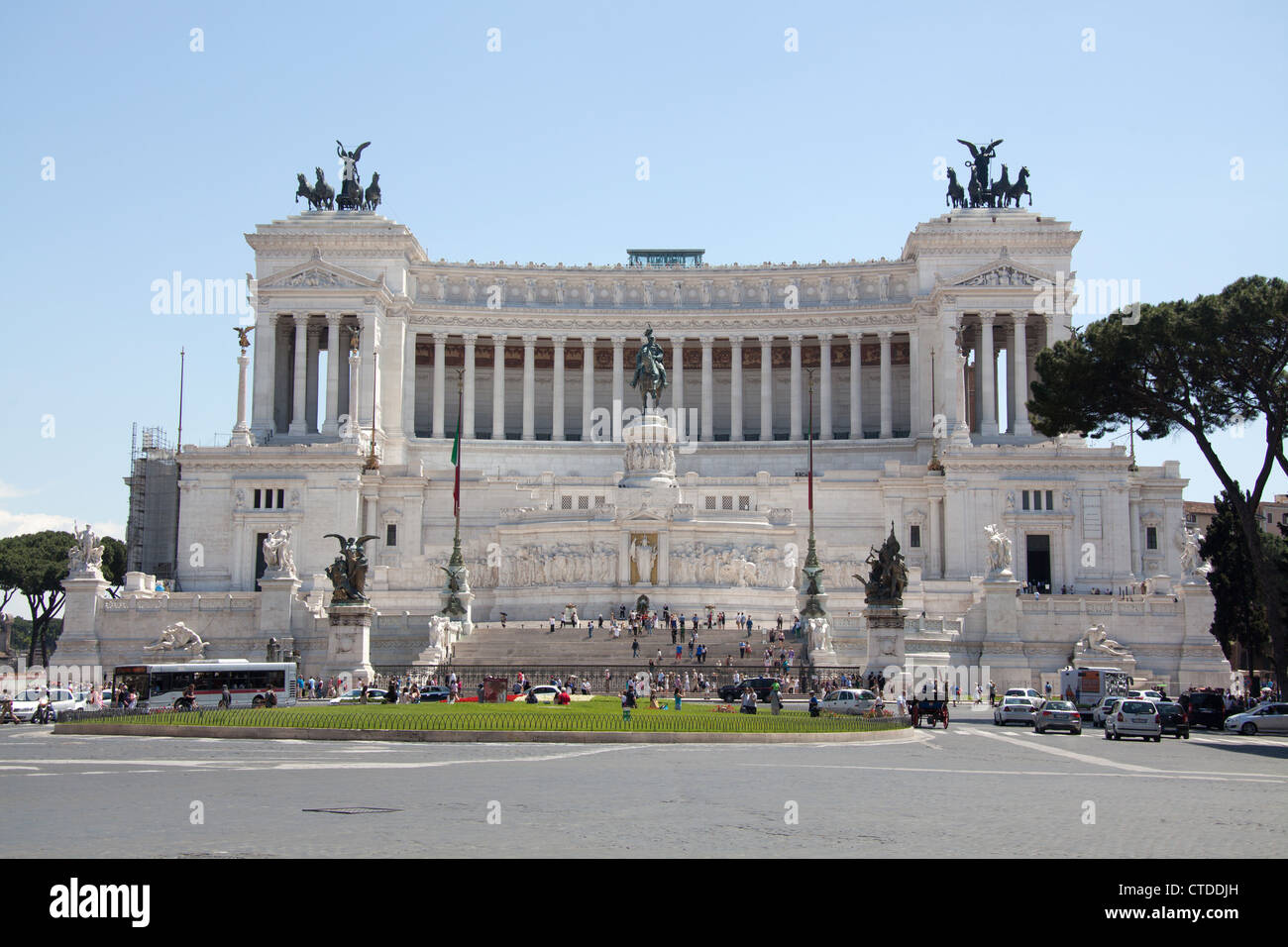 Rom, Italien. Giuseppe Sacconi konzipiert Denkmal für Victor Emmanuel II. Stockfoto