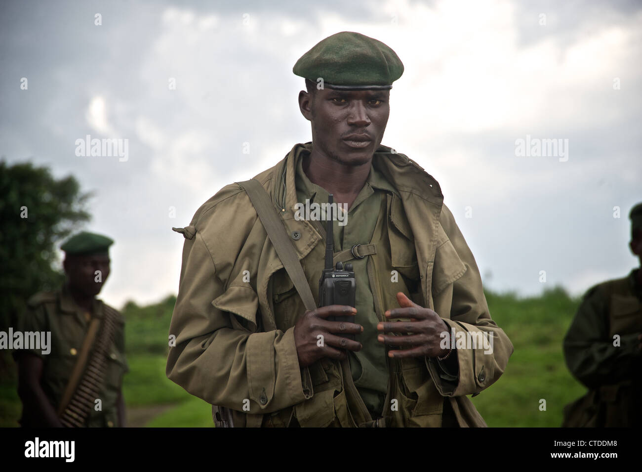 Kongolesische Soldaten, FARDC, Mushake, demokratische Republik Kongo Stockfoto