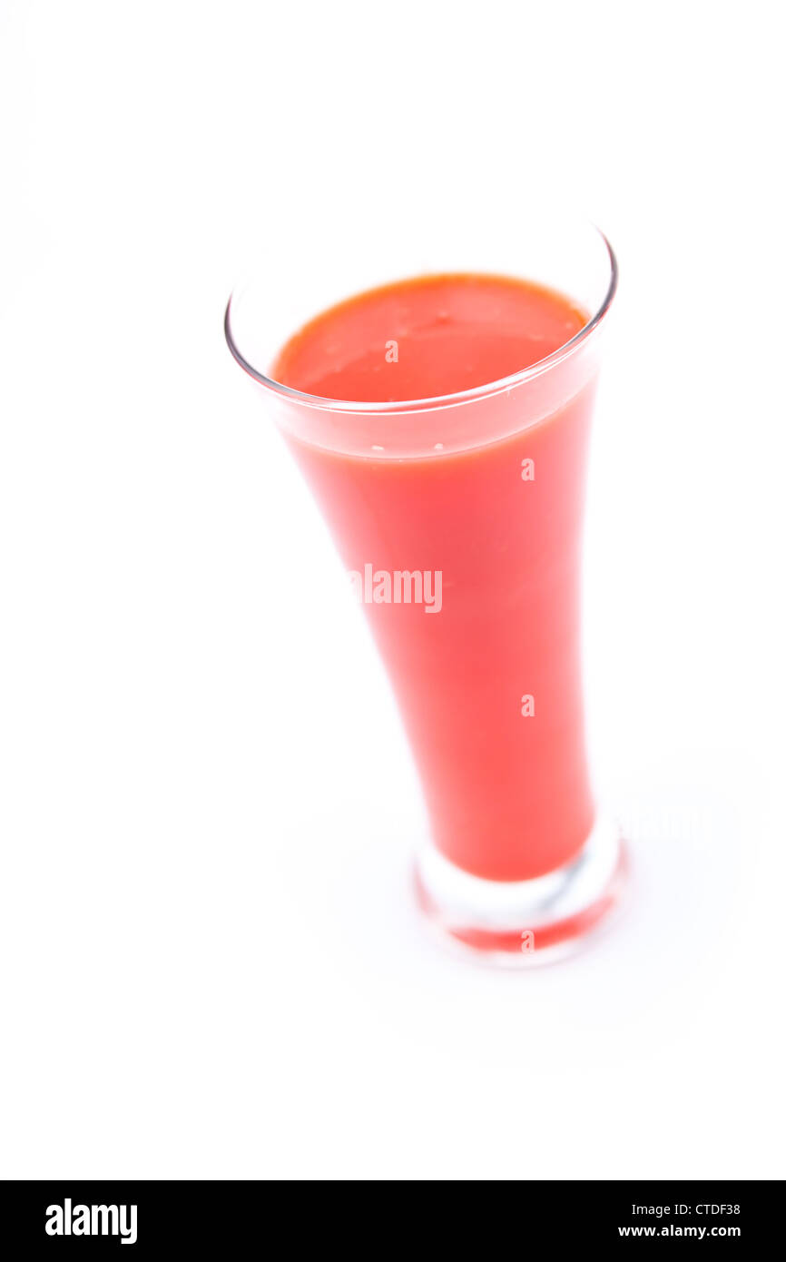 volles Glas Beeren Saft Stockfoto