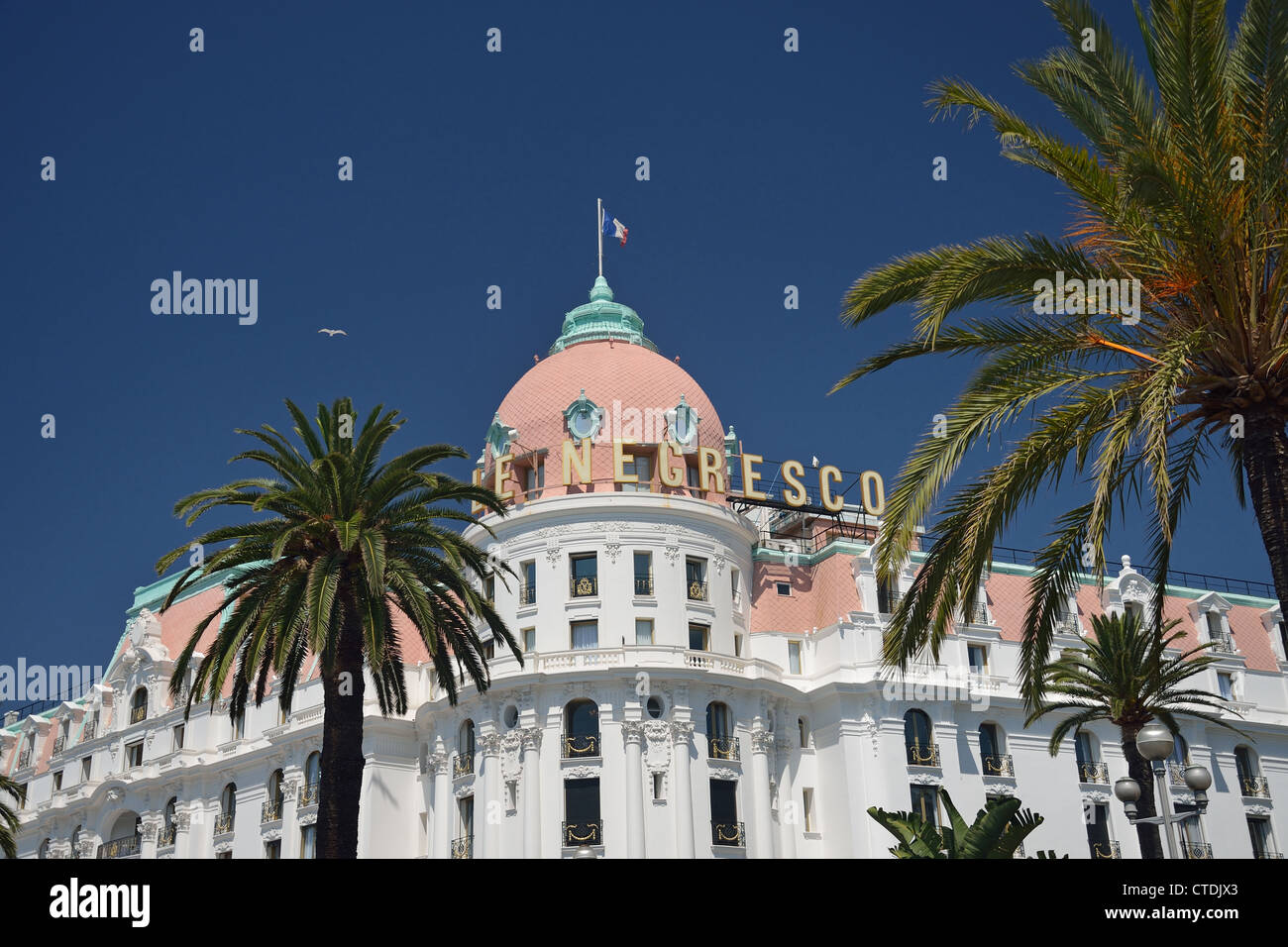 Le Negresco Hotel, Promenade des Anglais, Nizza, Côte d ' Azur, Alpes-Maritimes, Provence-Alpes-Côte d ' Azur, Frankreich Stockfoto