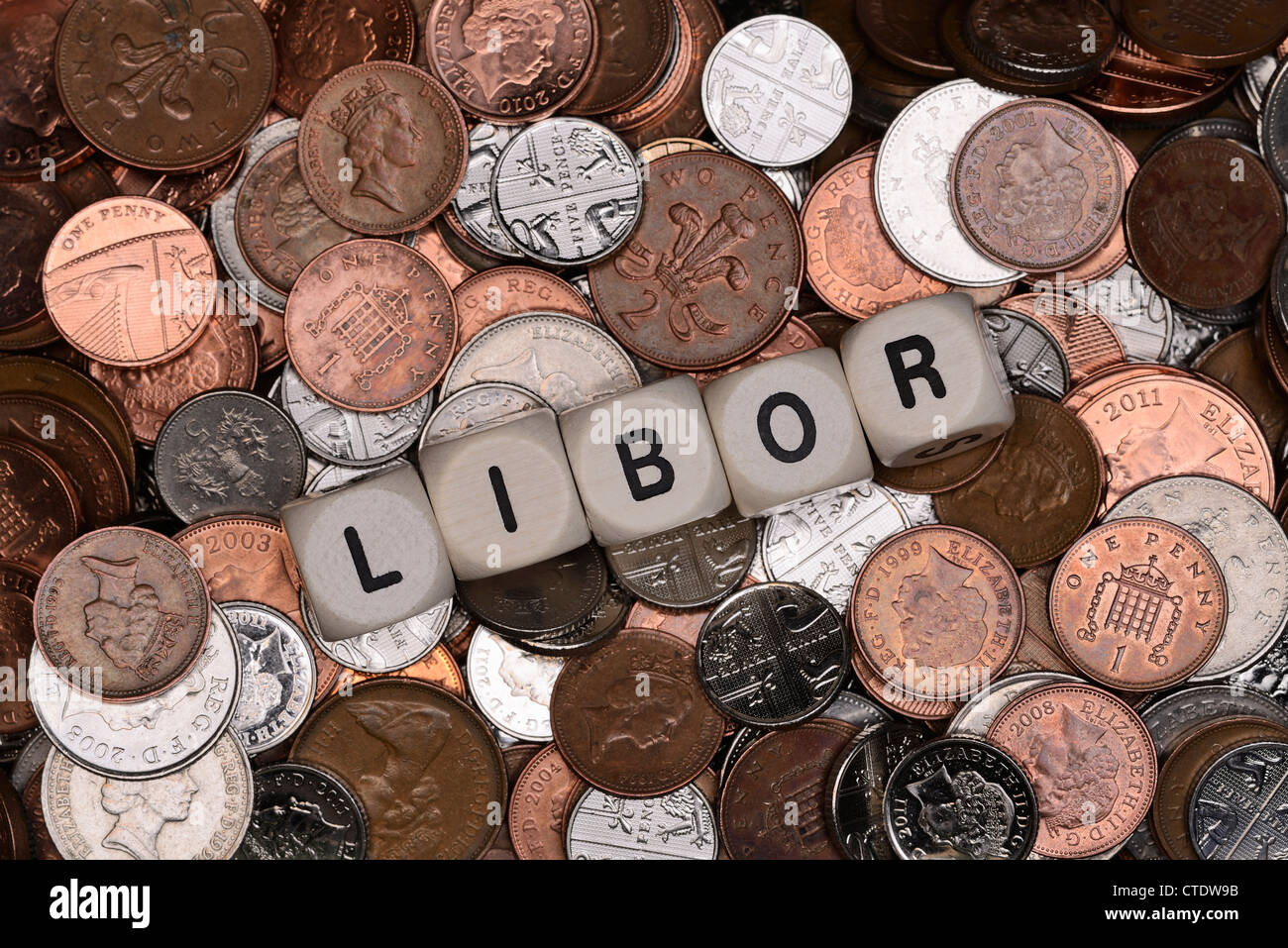 Libor-Finanzen-Konzept Stockfoto