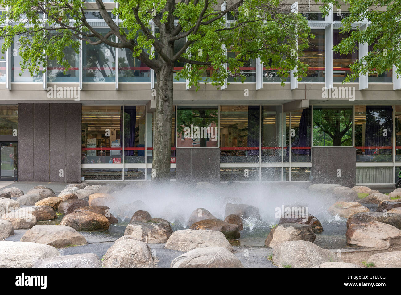 Tanner Rock Brunnen, Cambridge, MA Stockfoto