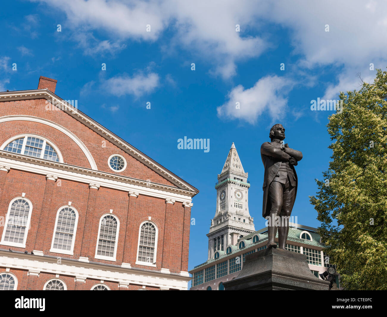 Samuel Adams, Faneuil Hall, Boston Stockfoto