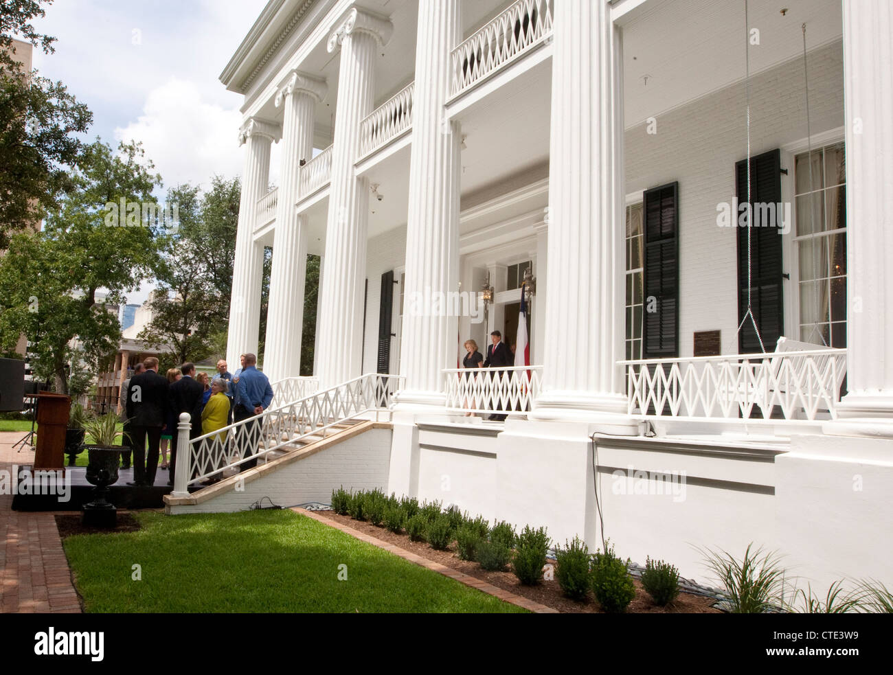 18. Juli 2012: Ankündigung, dass 156-Year-Old Texas des Gouverneurs wurde vollständig restauriert. Stockfoto