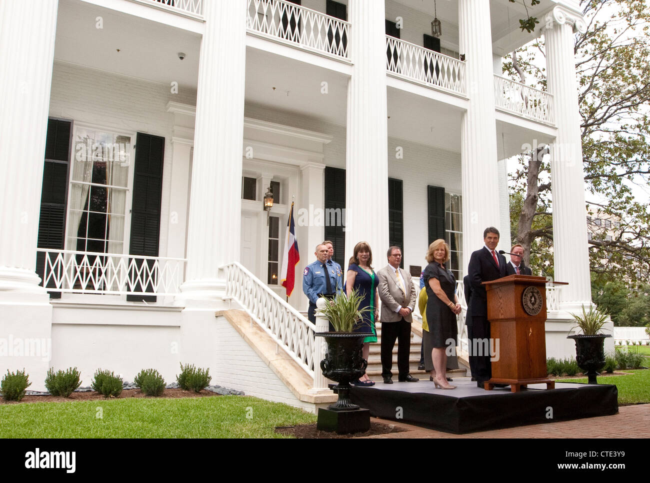 18. Juli 2012: Ankündigung, dass 156-Year-Old Texas des Gouverneurs wurde vollständig restauriert. Stockfoto