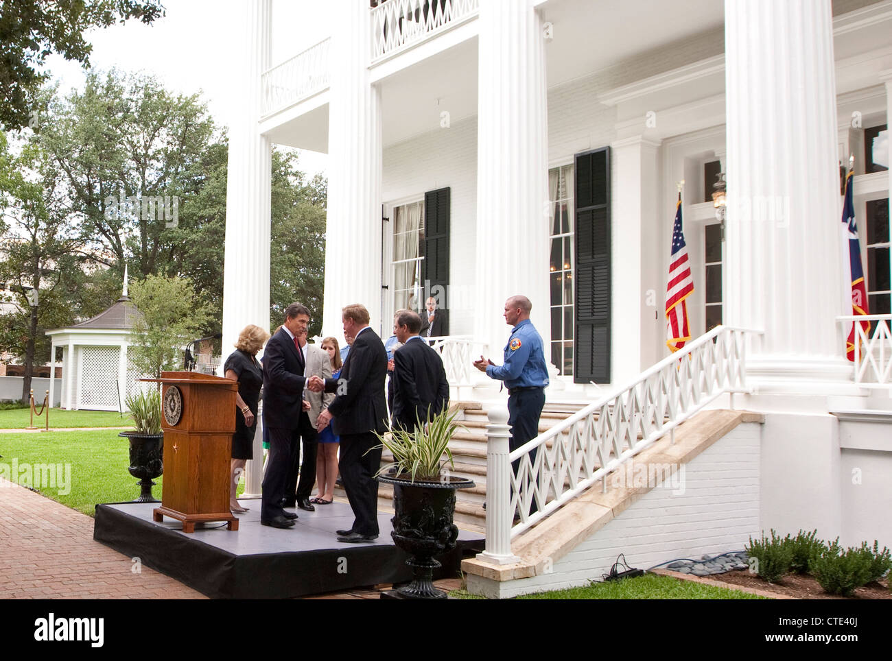 18. Juli 2012: Ankündigung, dass 156-Year-Old Texas des Gouverneurs wurde vollständig restauriert. Stockfoto