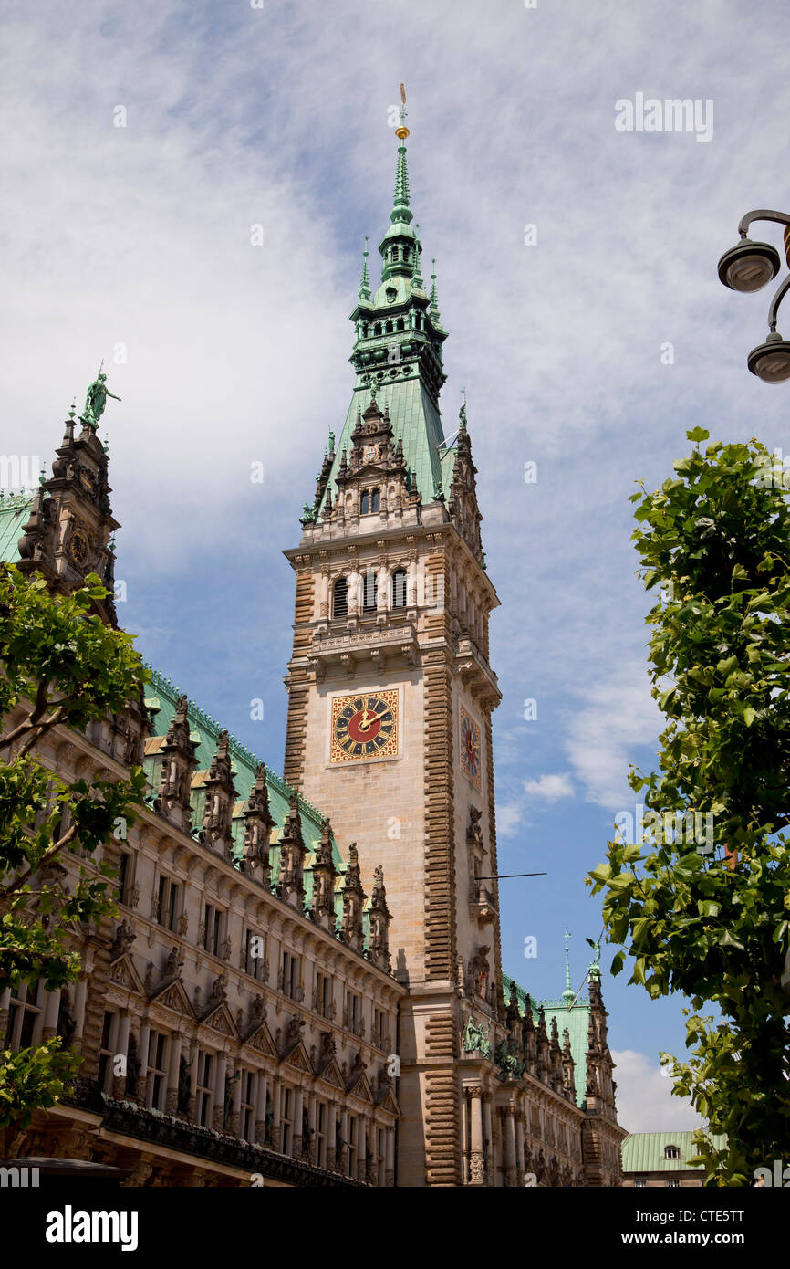 Rathaus, freie und Hansestadt Stadt Hamburg, Deutschland, Europa Stockfoto